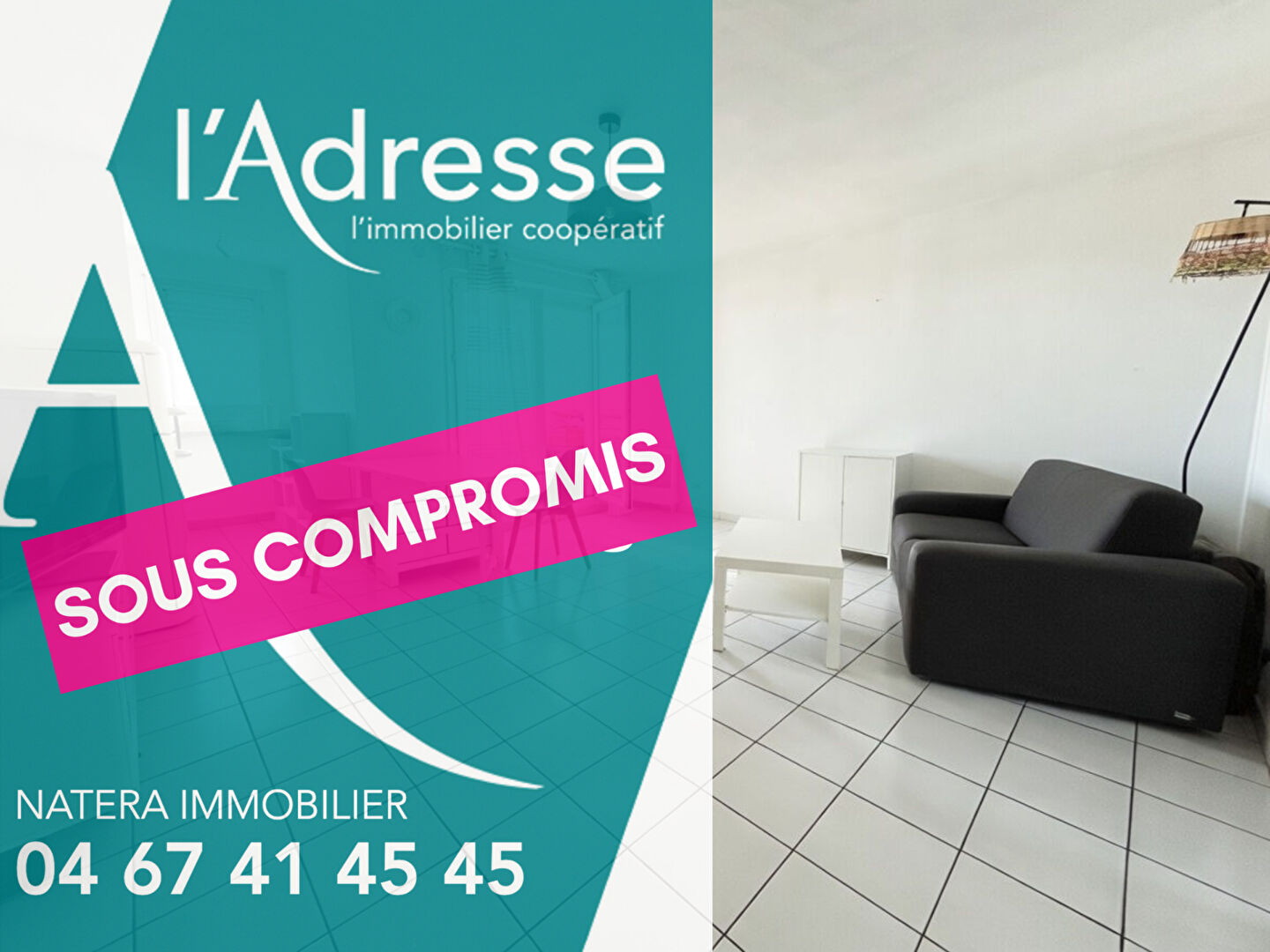 Appartement GRABELS (34790) 2 pi&egrave;ces 36.27 m&sup2;