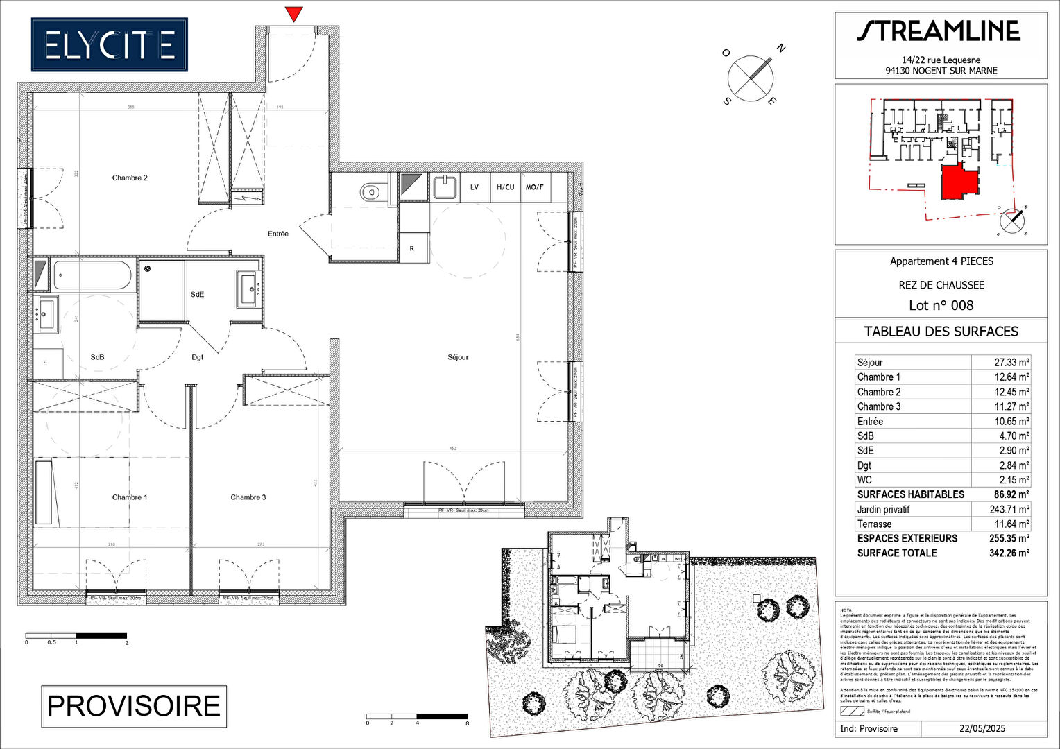 Appartement NOGENT SUR MARNE (94130) 4 pièces 86.92 m²