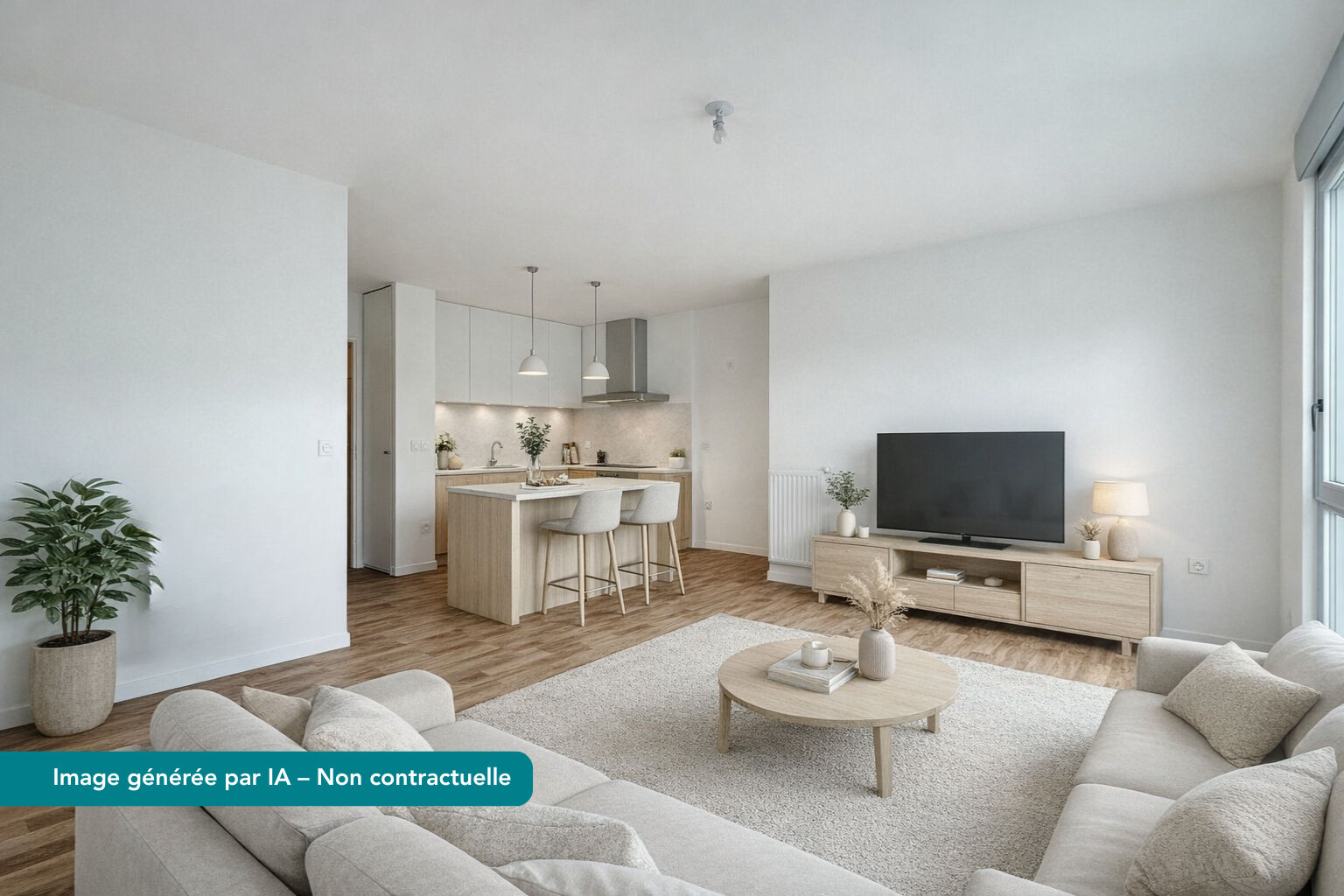 Appartement LA ROCHE SUR YON (85000) 3 pi&egrave;ces 61.37 m&sup2;