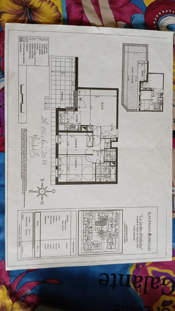 Appartement MEAUX (77100) 3 pi&egrave;ces 60.00 m&sup2;