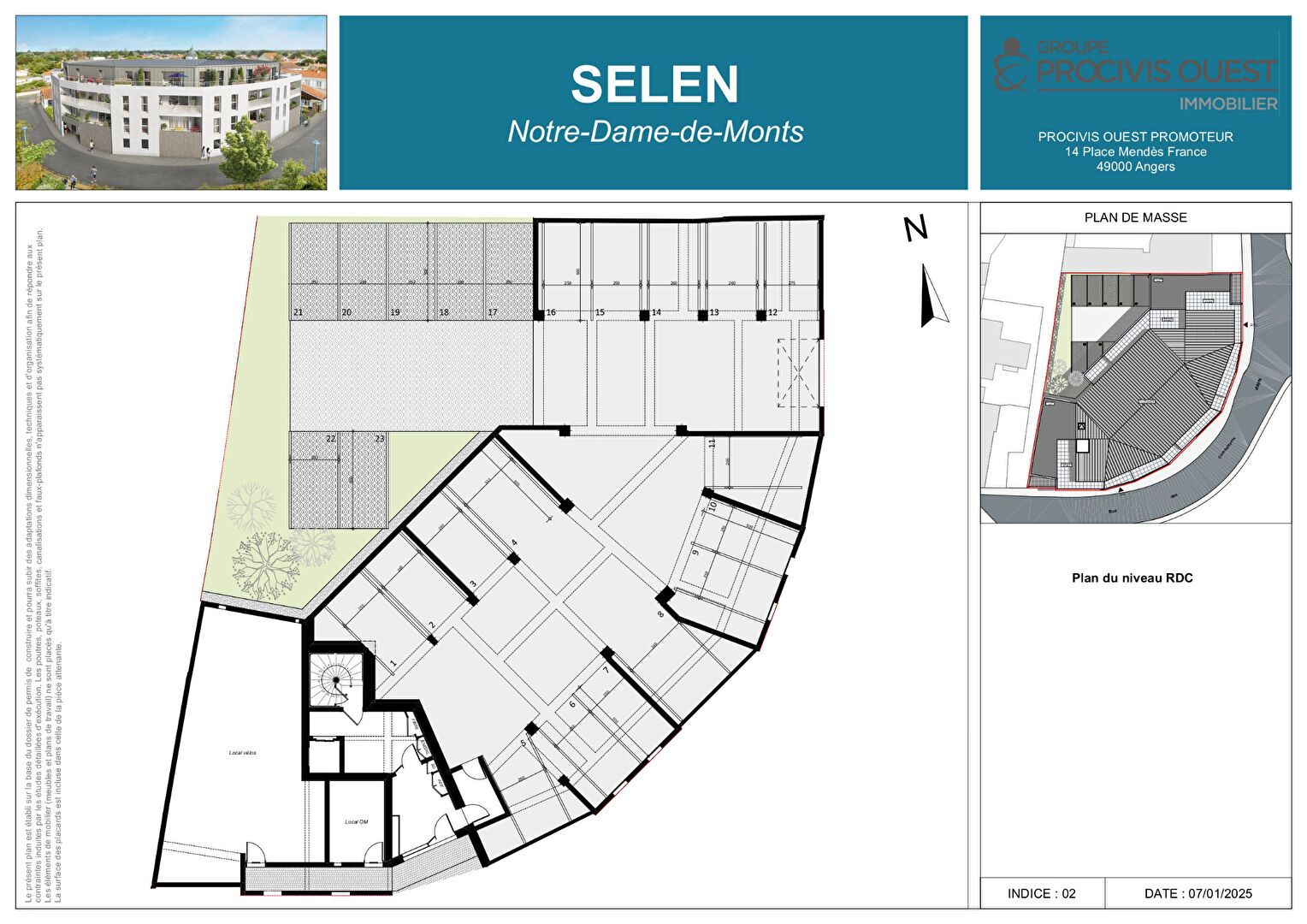 Appartement NOTRE DAME DE MONTS (85690) 3 pièces 75.00 m²