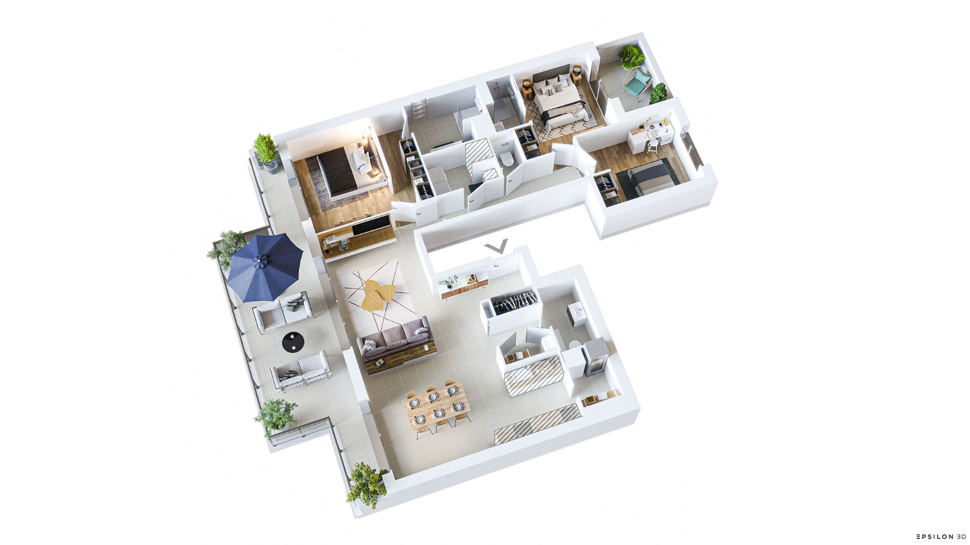 Appartement SAINT JEAN DE MONTS (85160) 4 pièces 107.88 m²