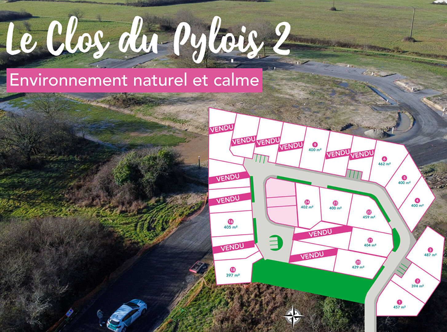Terrain SALLERTAINE (85300) 429.00 m&sup2;