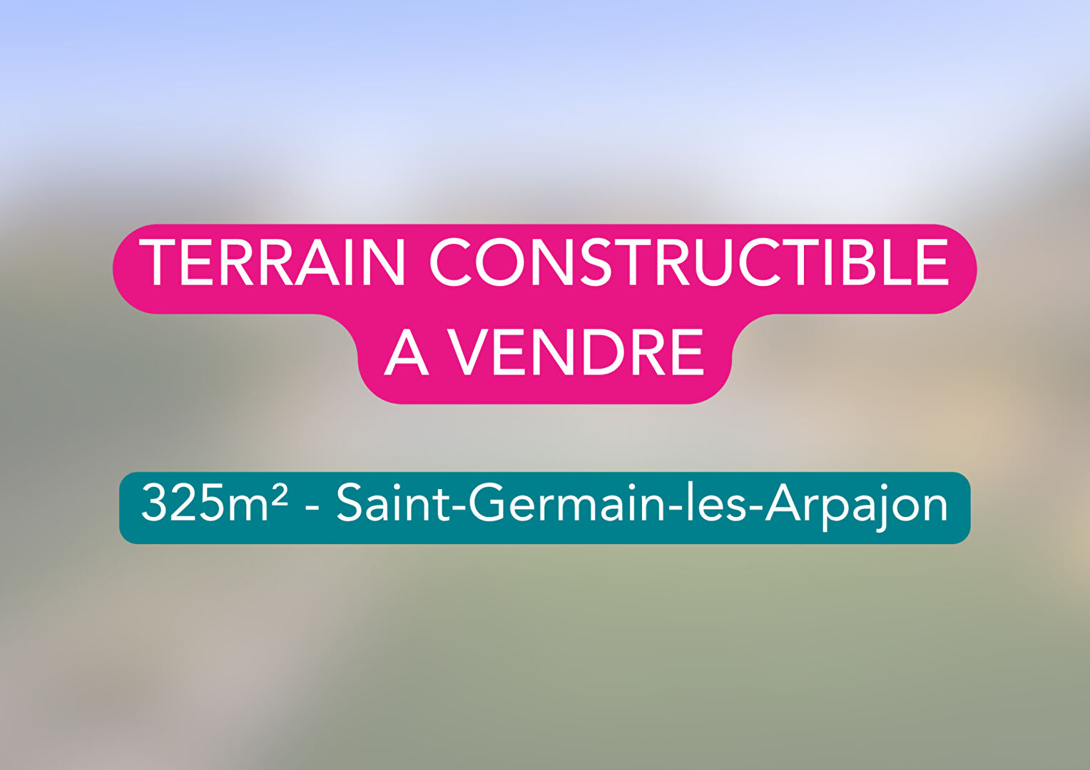 Terrain SAINT GERMAIN LES ARPAJON (91180) 325.00 m&sup2;