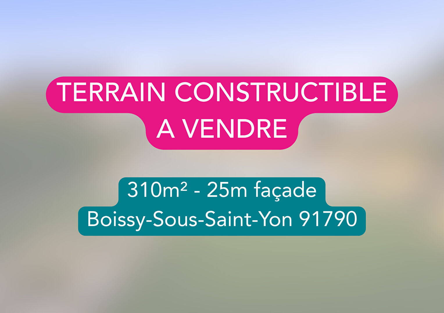 Terrain BOISSY SOUS SAINT YON (91790) 310.00 m&sup2;