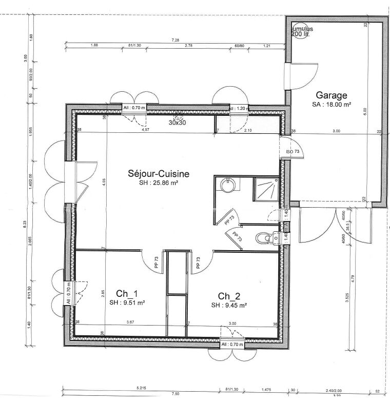 Maison NOIRMOUTIER EN L ILE (85330) 3 pièces 47.50 m²
