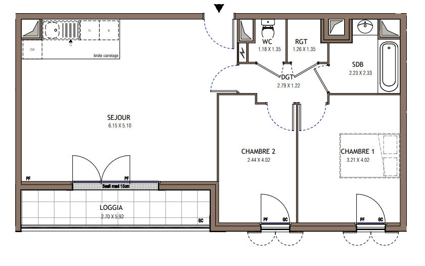Appartement CHELLES (77500) 3 pièces 64.83 m²