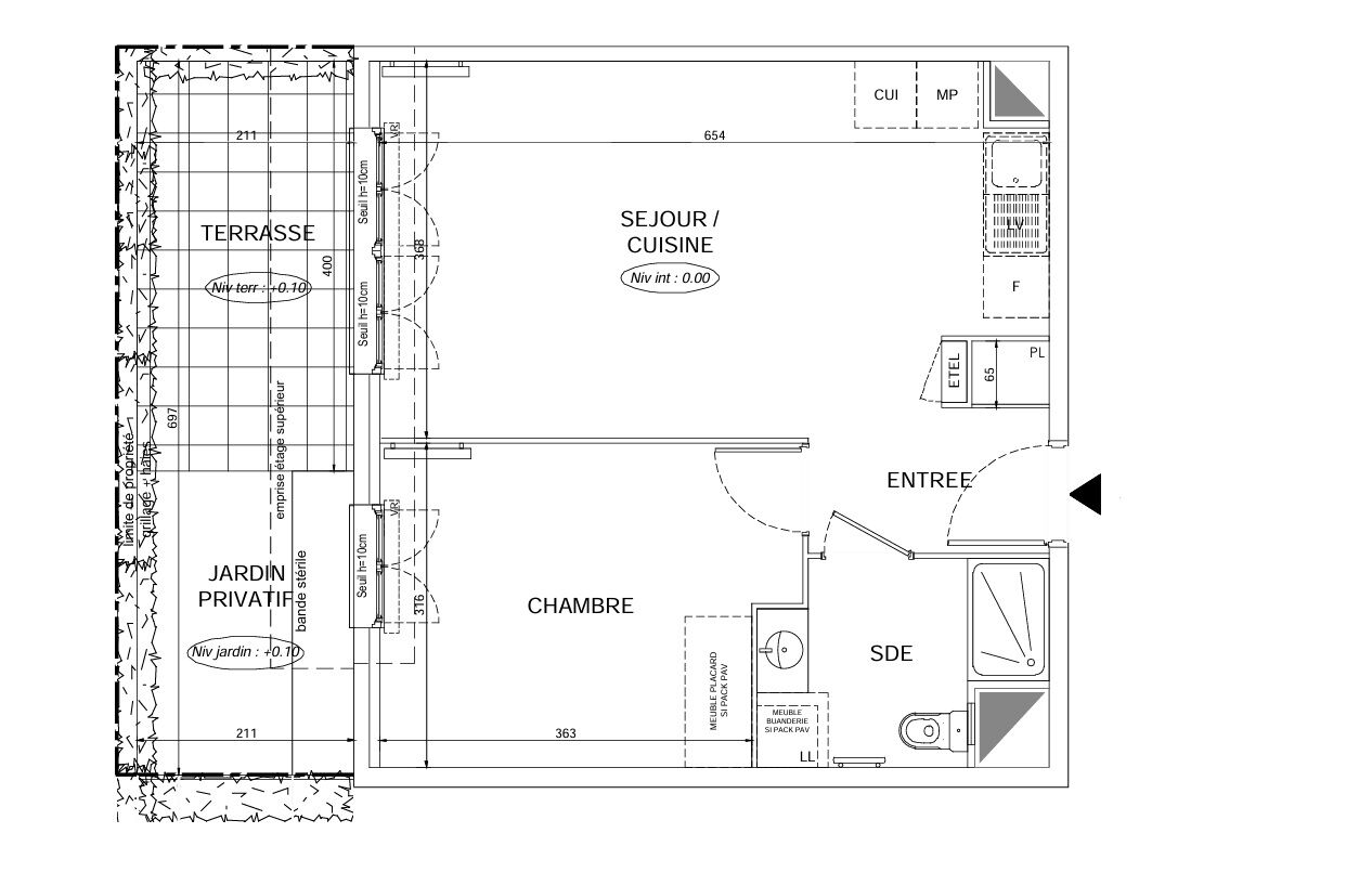 Appartement LOGNES (77185) 2 pièces 42.72 m²