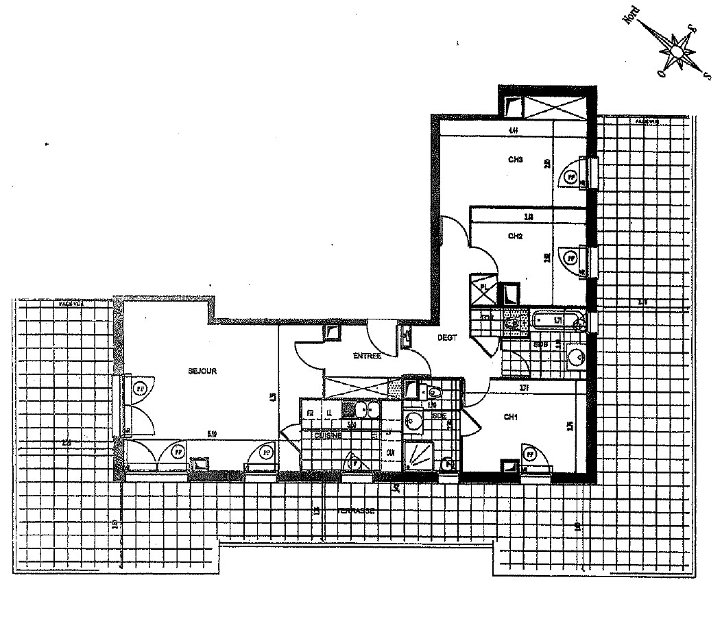 Appartement MASSY (91300) 4 pi&egrave;ces 86.47 m&sup2;