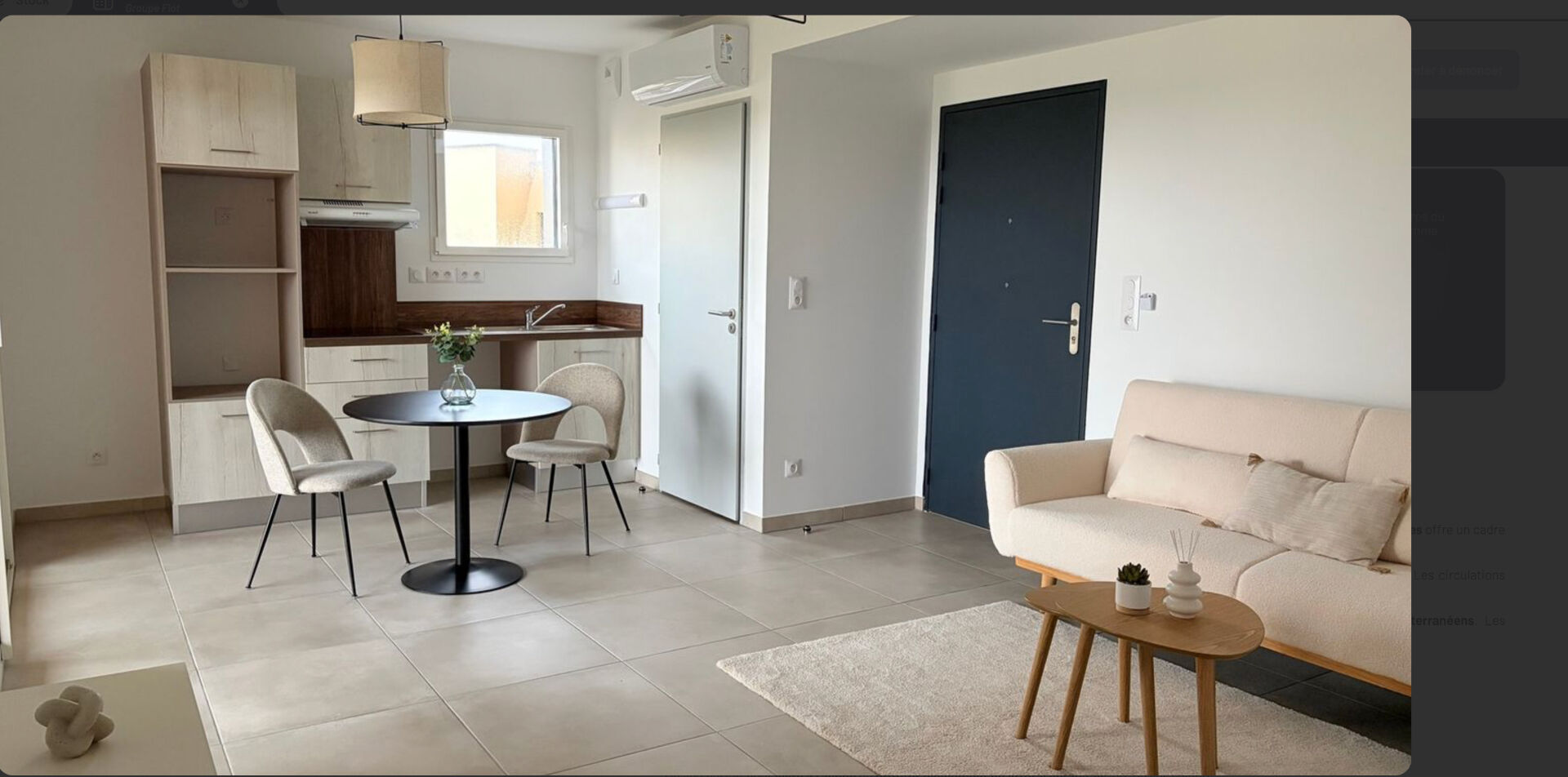 Appartement SERIGNAN (34410) 2 pi&egrave;ces 42.00 m&sup2;
