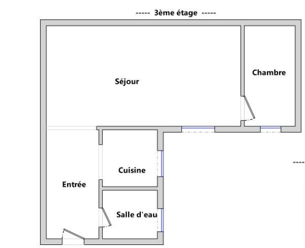 Appartement PARIS (75011) 2 pi&egrave;ces 31.52 m&sup2;