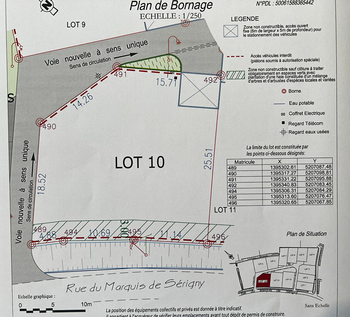 Terrain LOIRE LES MARAIS (17870) 646.00 m&sup2;