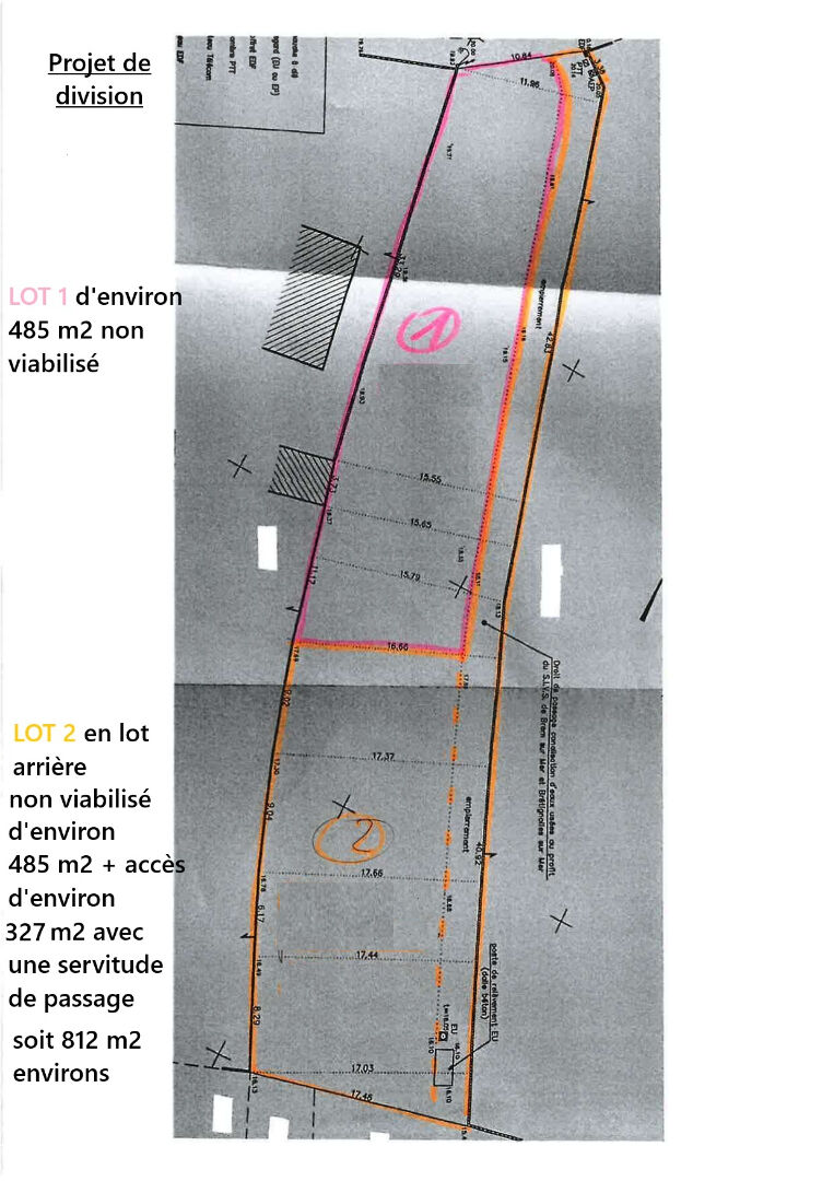 Terrain BREM SUR MER (85470) 812.00 m&sup2;