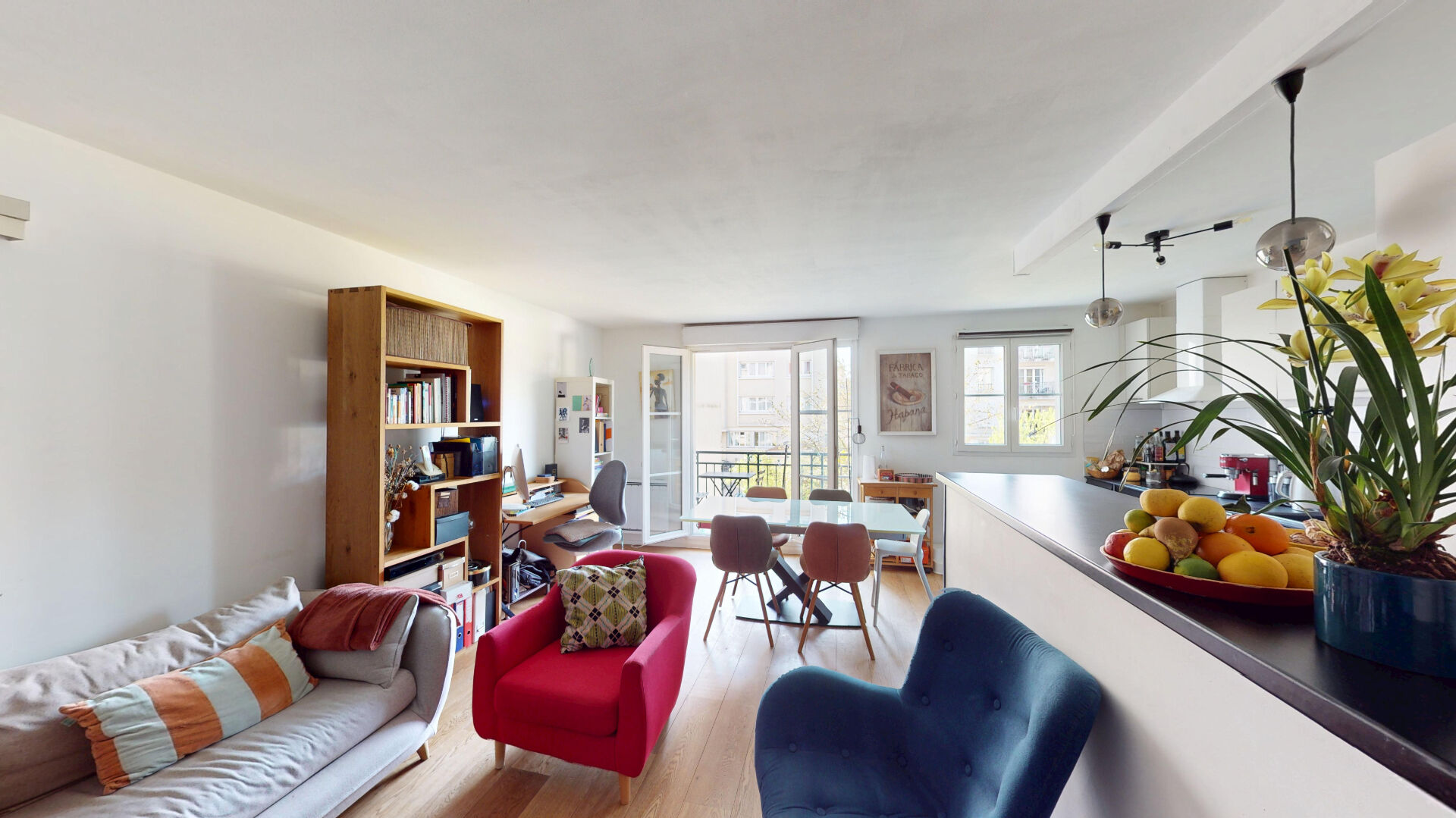 Montreuil (93) 519 000 € Appartement 3 pièces , 2 chambres 68.27 m² Avec balcongarage/box Voir le bien